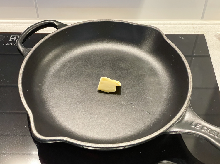 smörklick i stekpanna