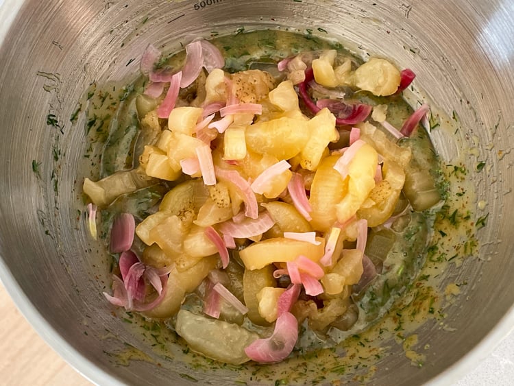 vegansk sill i senapssås