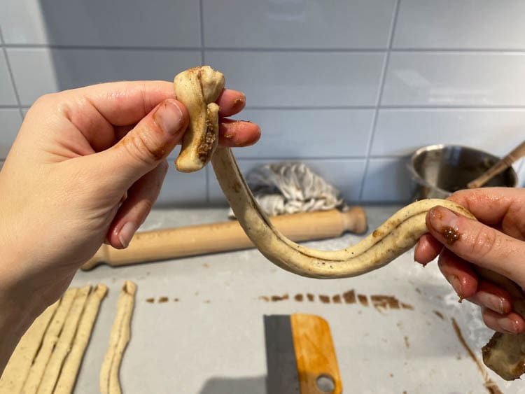 snurra kanelbulle steg 1