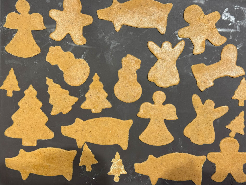 Pepparkakor på plåt