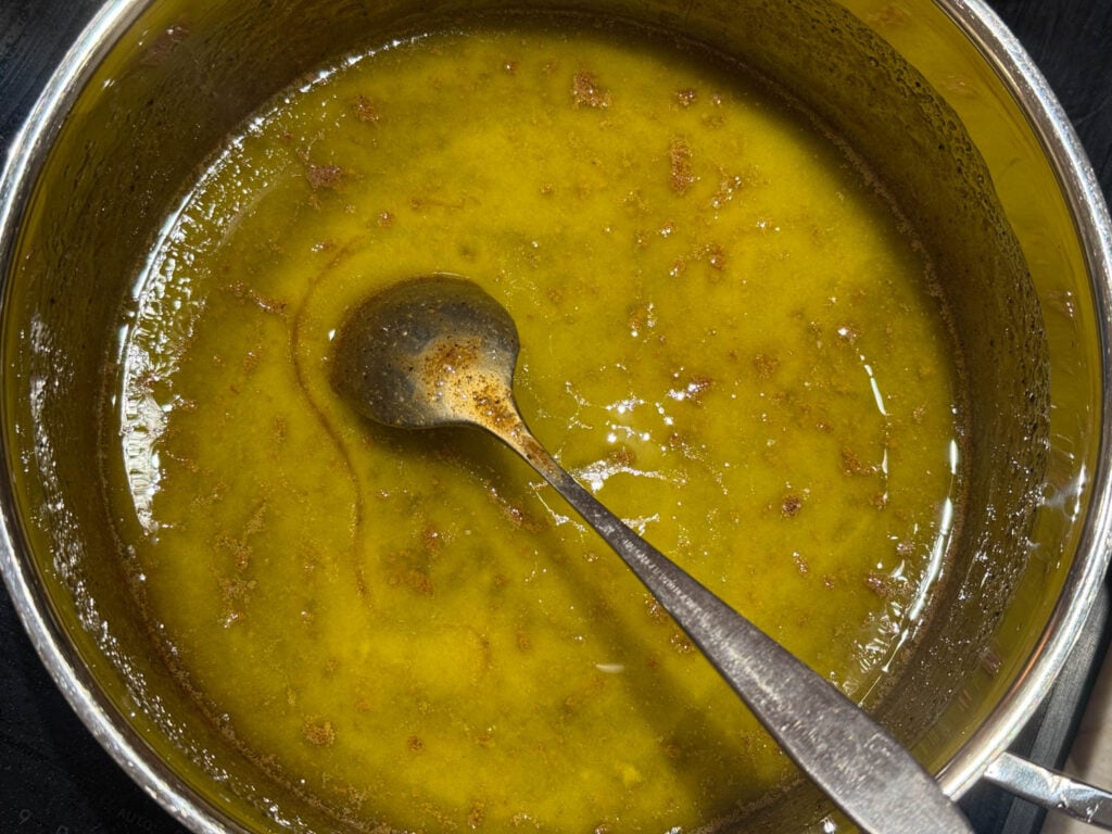 smält smör i pepparkakssmet