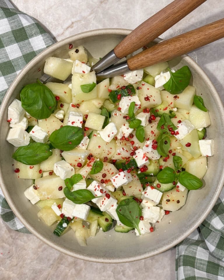 Honungsmelonsallad recept